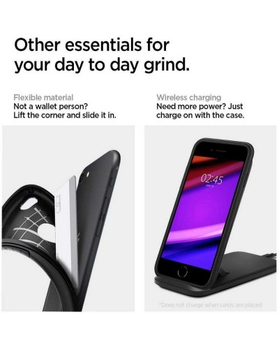 Husa Antisoc iPhone SE 2020 / SE 2022 SPIGEN Rugged Armor - Negru Husa Antisoc iPhone SE 2020 / SE 2022 SPIGEN Rugged Armor - Negru