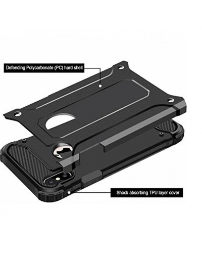 Husă Antișoc iPhone X XS Forcell ARMOR Negru