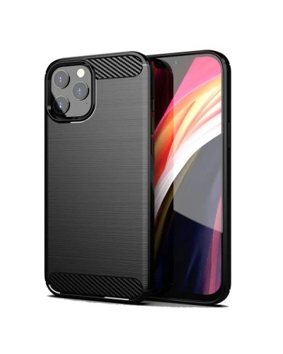 Husă Antișoc iPhone 12 / 12 Pro Forcell Carbon Negru