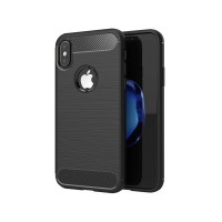 Husă Antișoc iPhone X Forcell Carbon Negru