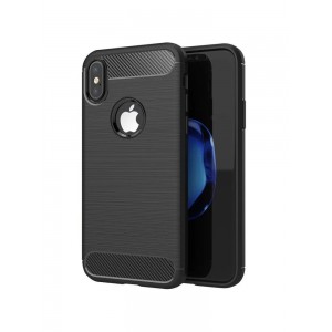 Husă Antișoc iPhone X Forcell Carbon Negru