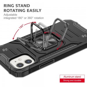 Husă Antișoc iPhone 12 / 12 Pro Forcell NITRO Negru