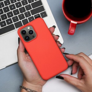 Husă iPhone 12 / 12 Pro Forcell Silicone Lite Portocaliu