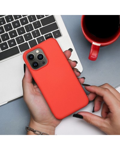 Husă iPhone 14 Forcell Silicone Lite Portocaliu