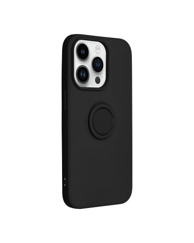 Husă iPhone 14 Plus Forcell Silicone Ring Negru