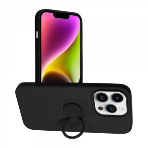 Husă iPhone 14 Plus Forcell Silicone Ring Negru