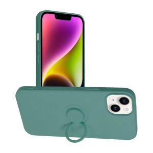 Husă iPhone 14 Plus Forcell Silicone Ring Verde