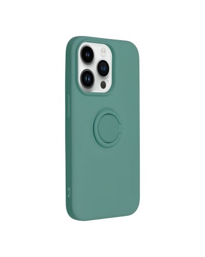 Husă iPhone 14 Pro Forcell Silicone Ring Verde