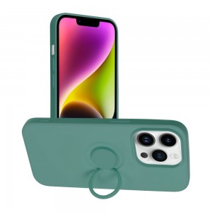 Husă iPhone 14 Pro Forcell Silicone Ring Verde
