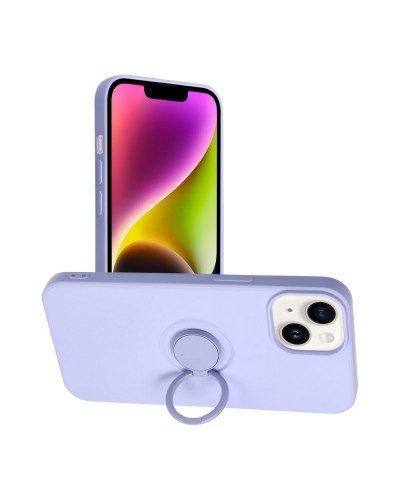 Husă iPhone 14 Forcell Silicone Ring Mov