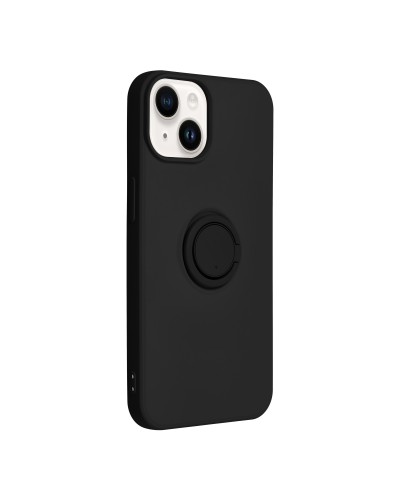 Husă iPhone 14 Forcell Silicone Ring Negru