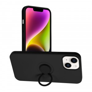 Husă iPhone 14 Forcell Silicone Ring Negru