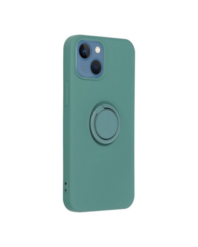 Husă iPhone 14 Forcell Silicone Ring Verde