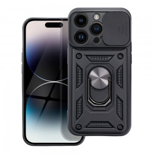 Husă Antișoc iPhone 14 Pro Max Forcell Slide Armor Negru