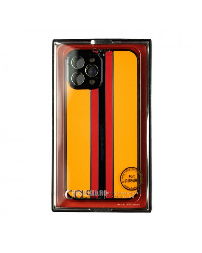 Husa iPhone 12 Pro Max FreeAir Design PC - Luxury Orange Husa iPhone 12 Pro Max FreeAir Design PC - Luxury Orange