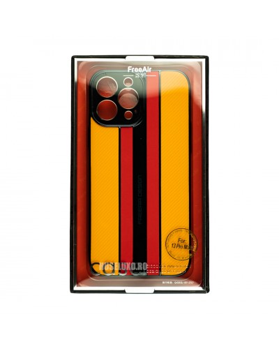 Husa iPhone 13 Pro Max FreeAir Design PC - Luxury Orange