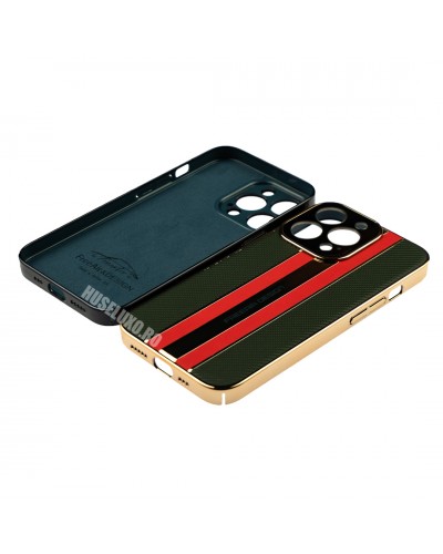 Husa iPhone 13 Pro FreeAir Design PC - Luxury Green