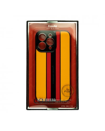 Husa iPhone 13 Pro FreeAir Design PC - Luxury Orange