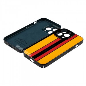 Husa iPhone 13 Pro FreeAir Design PC - Luxury Orange