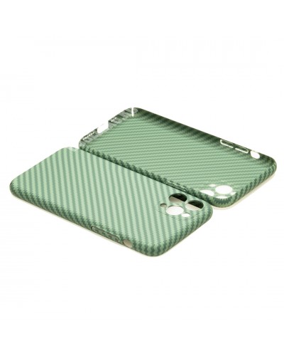 Husă iPhone 11 Pro Max LUXO Kevlar Awesome Green