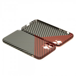 Husă iPhone 11 Pro Max LUXO Kevlar Red & Grey