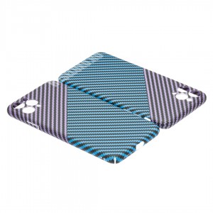Husă iPhone 11 Pro LUXO Kevlar Purple & Blue