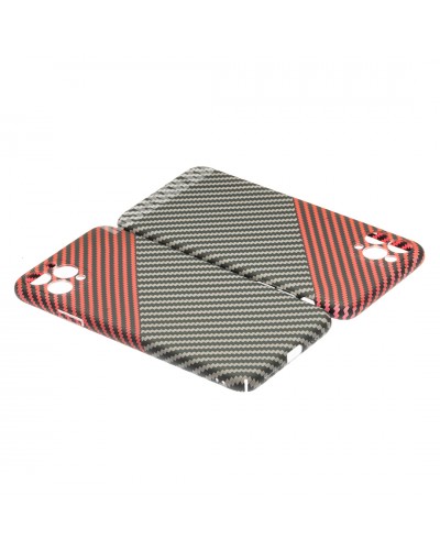 Husă iPhone 11 Pro LUXO Kevlar Red & Grey Husă iPhone 11 Pro LUXO Kevlar Red & Grey