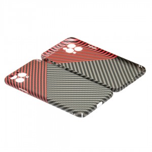 Husă iPhone 11 Pro LUXO Kevlar Red & Grey