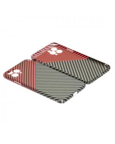 Husă iPhone 11 Pro LUXO Kevlar Red & Grey Husă iPhone 11 Pro LUXO Kevlar Red & Grey