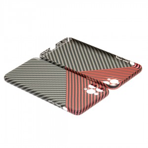 Husă iPhone 11 Pro LUXO Kevlar Red & Grey
