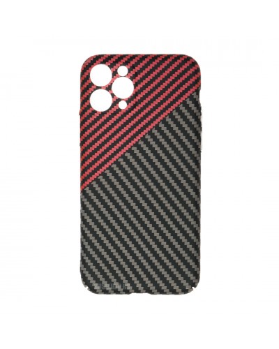 Husă iPhone 11 Pro LUXO Kevlar Red & Grey