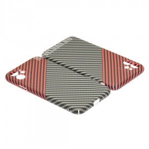 Husă iPhone 11 LUXO Kevlar Red & Grey