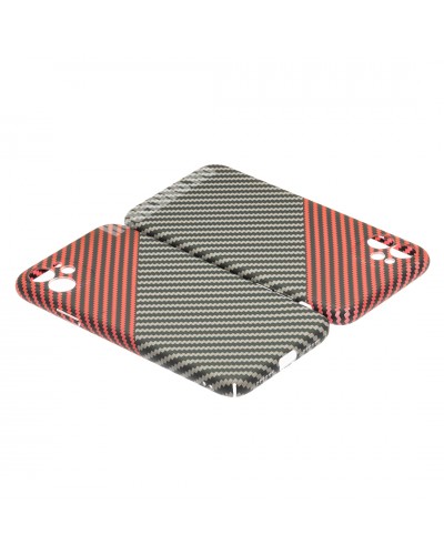 Husă iPhone 11 LUXO Kevlar Red & Grey Husă iPhone 11 LUXO Kevlar Red & Grey