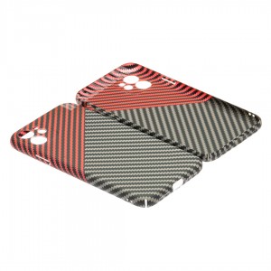 Husă iPhone 11 LUXO Kevlar Red & Grey