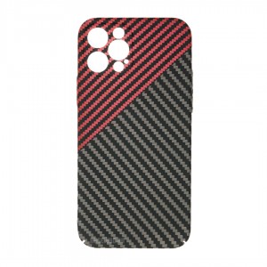Husă iPhone 12 Pro Max LUXO Kevlar Red & Grey