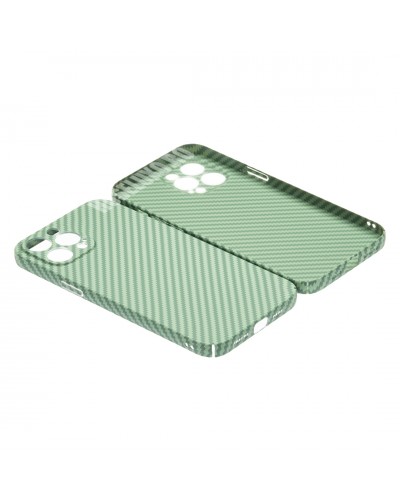Husă iPhone 12 Pro LUXO Kevlar Awesome Green