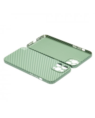 Husă iPhone 12 Pro LUXO Kevlar Awesome Green