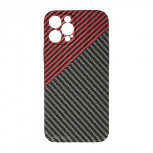 Husă iPhone 12 Pro LUXO Kevlar Red & Grey