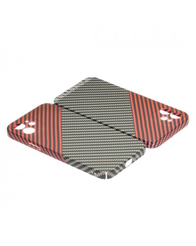 Husă iPhone 12 LUXO Kevlar Red & Grey Husă iPhone 12 LUXO Kevlar Red & Grey