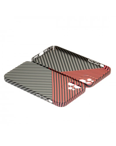 Husă iPhone 12 LUXO Kevlar Red & Grey Husă iPhone 12 LUXO Kevlar Red & Grey