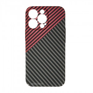 Husă iPhone 13 Pro Max LUXO Kevlar Red & Grey