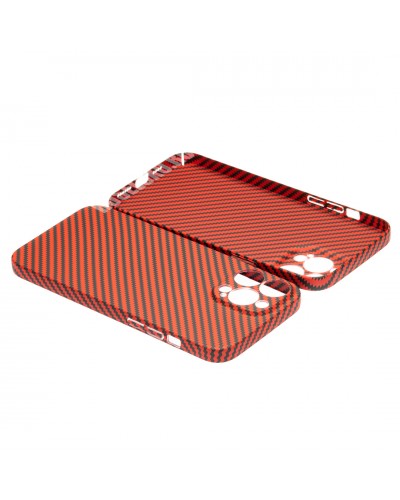 Husă iPhone 13 Pro LUXO Kevlar Awesome Red