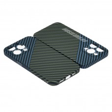 Husă iPhone 13 Pro LUXO Kevlar Blue & Green