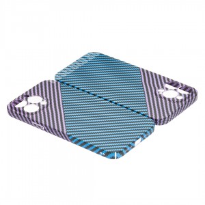 Husă iPhone 13 Pro LUXO Kevlar Purple & Blue