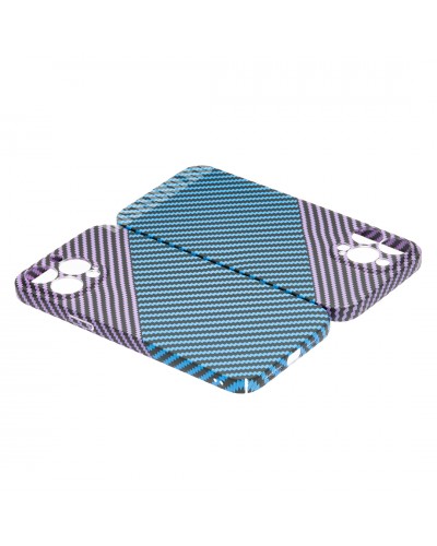 Husă iPhone 13 Pro LUXO Kevlar Purple & Blue Husă iPhone 13 Pro LUXO Kevlar Purple & Blue
