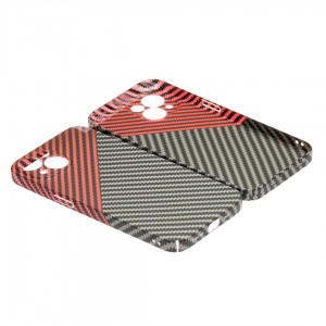 Husă iPhone 13 LUXO Kevlar Red & Grey