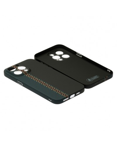 Husă iPhone 14 Pro Max LUXO Kevlar Black & Blue