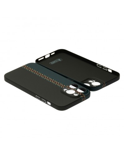 Husă iPhone 14 Pro Max LUXO Kevlar Black & Blue
