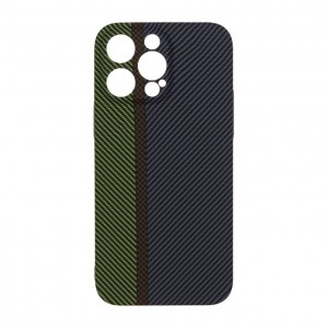 Husă iPhone 14 Pro Max LUXO Kevlar Green & Purple