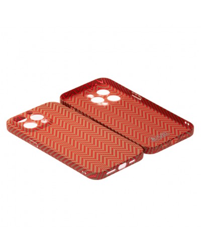 Husă iPhone 14 Pro Max LUXO Kevlar Traditional Red